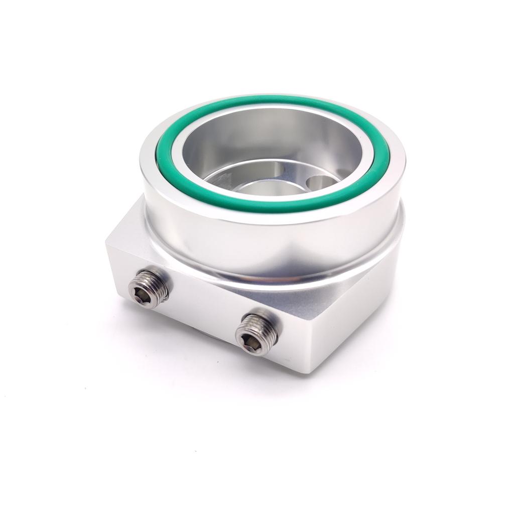 AE86 FC1 FK7 GT86 BRZ Oil Filter Sandwich Plate for Oil Pressure Sensor Oil Temp Sender with Stainless Steel Connectors Adaptor
