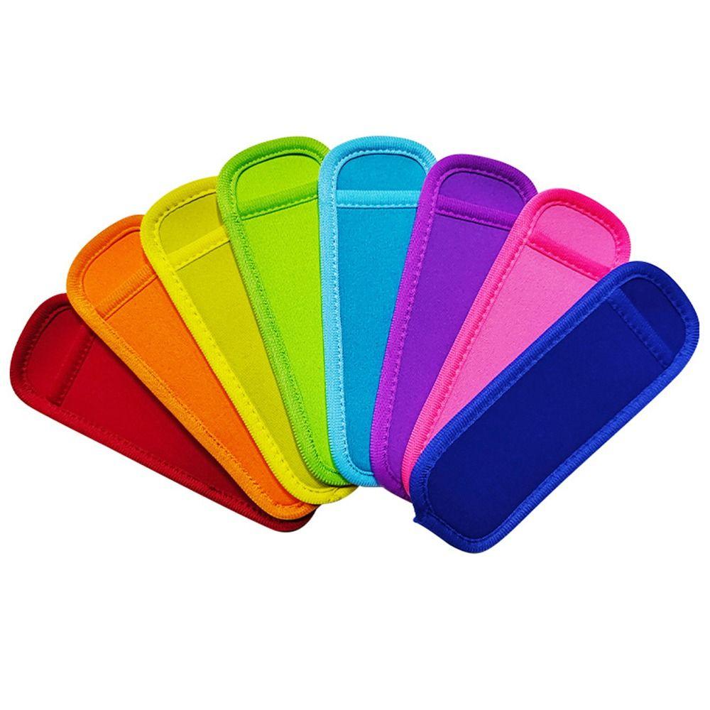 

Reusable Ice Holder Neoprene Ice Cream Stick Covers High Quality Popsicle Bags Holders Home Use