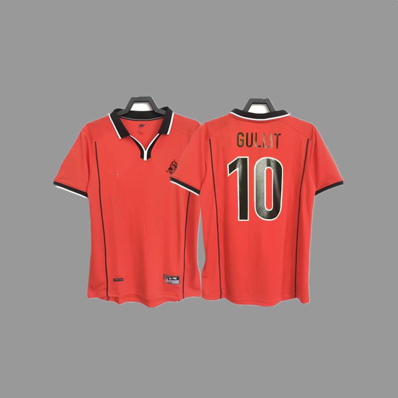Retro jersey, football jersey, classic nostalgic replica Thai jersey, game training jersey, short-sleeved sportswear.