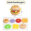 Kids Kitchen Playset Sim Burger Fries Restaurant Order Food Games Hamburger Sandwich Stacking Cooking Parent Child Games