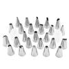 27pcs/set Stainless Steel Decorating  Nozzle Baking Set With Converter For Cake Decoration