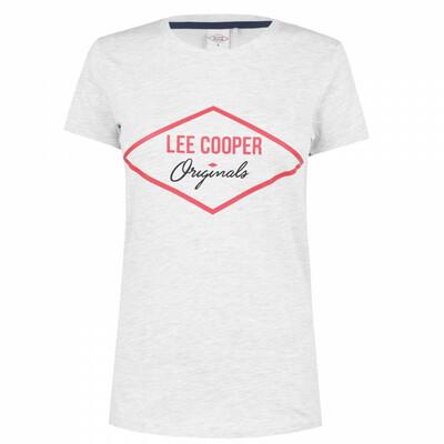 Lee Cooper Gray Women's T-Shirt, Size L