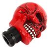 Skull Gear Shift Knob Red Universal Skull Head Resin Shift Lever Handle Shifter Knob Manual Lever Stick for Cars