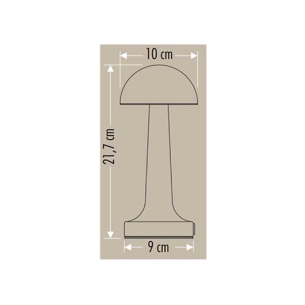 Lisbon 3 Light Colorful Rechargeable Dimmable Table Lamp Ct-8429 Gold