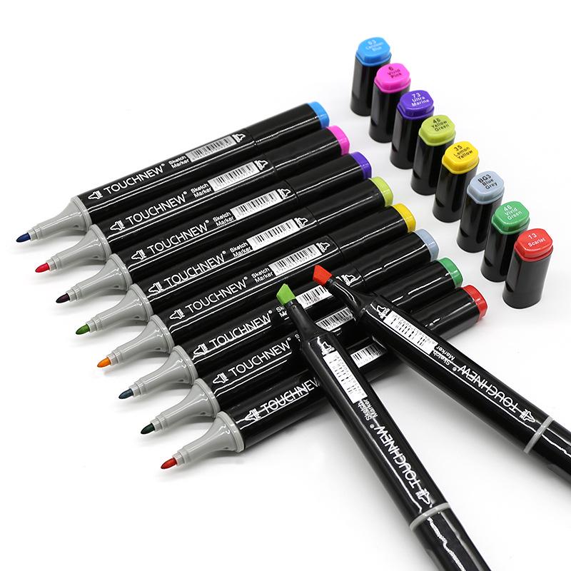TOUCH NEW Marker Pen Set: Oil-Based Colored Pens for Anime Students - Choose Individual Items