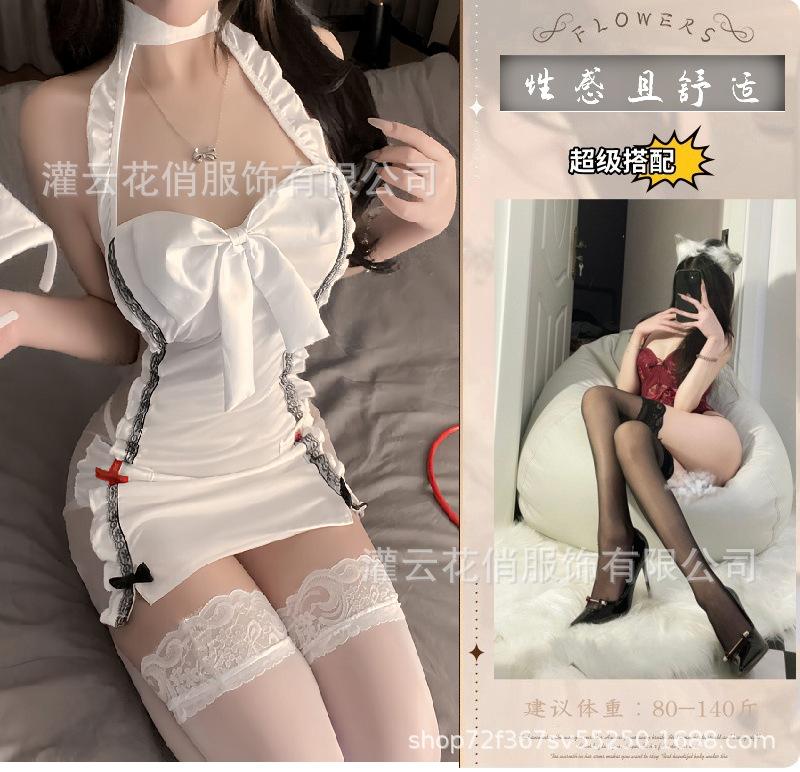Sexy lingerie suspender lace perspective nurse hot passion bed uniforms sexy suit underwear