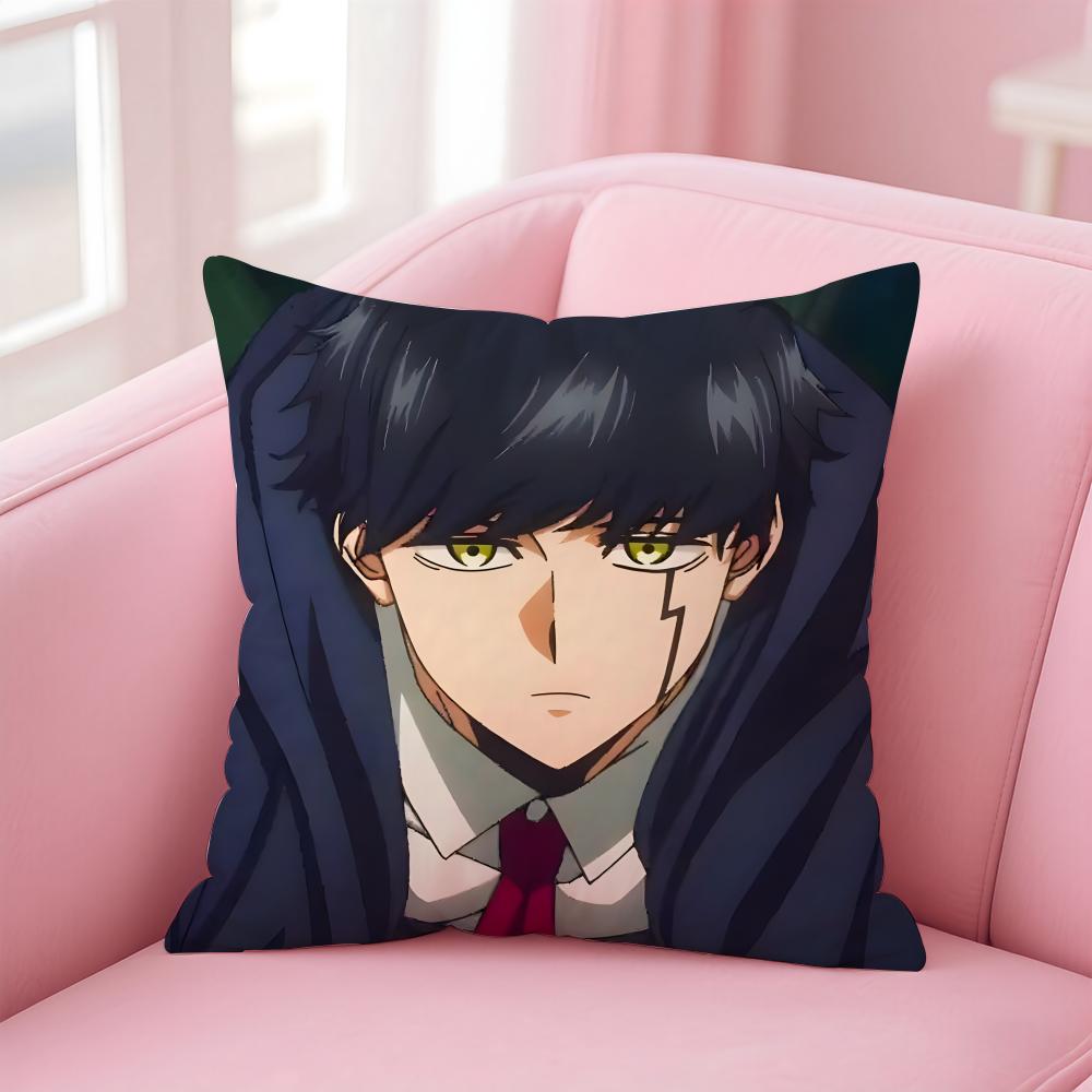 anime Mashle Magic and Muscles Cushion Cover Comfortable Reversible Pillow Cover Ideal for Car Sofa Bedroom & Beyond