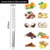 Stainless Steel Grater Fruit Cheese Ginger Lemon Zest Cheese Grinding Silk Home Gadgets
