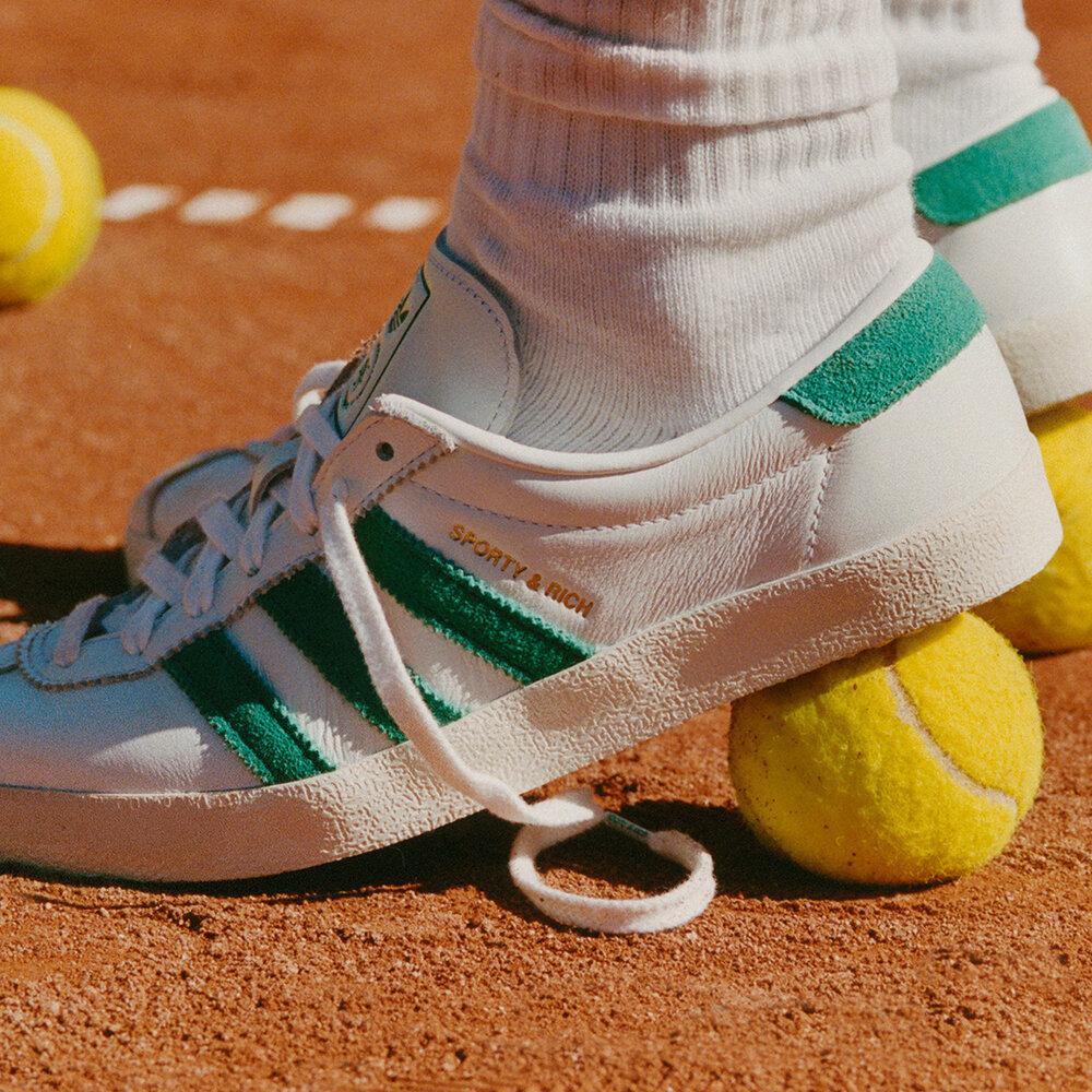 adidas Blanc Sporty & Rich Белый/Зеленый (Женский) 38.5