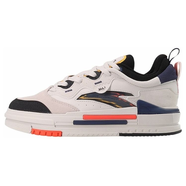 ANTA Aoxing Men Casual Sports Skate Shoes Ivory White Black Blue Orange 912138060-4 42.5