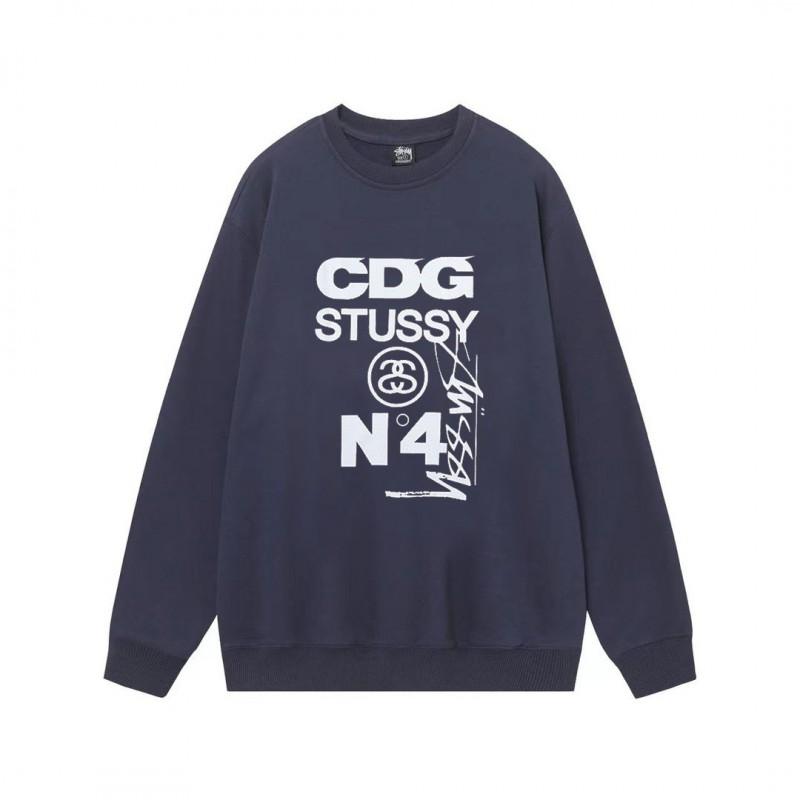 Unisex Oversized Cotton Crewneck Sweatshirt With Letter Dice Print Fall Youth Streetwear
