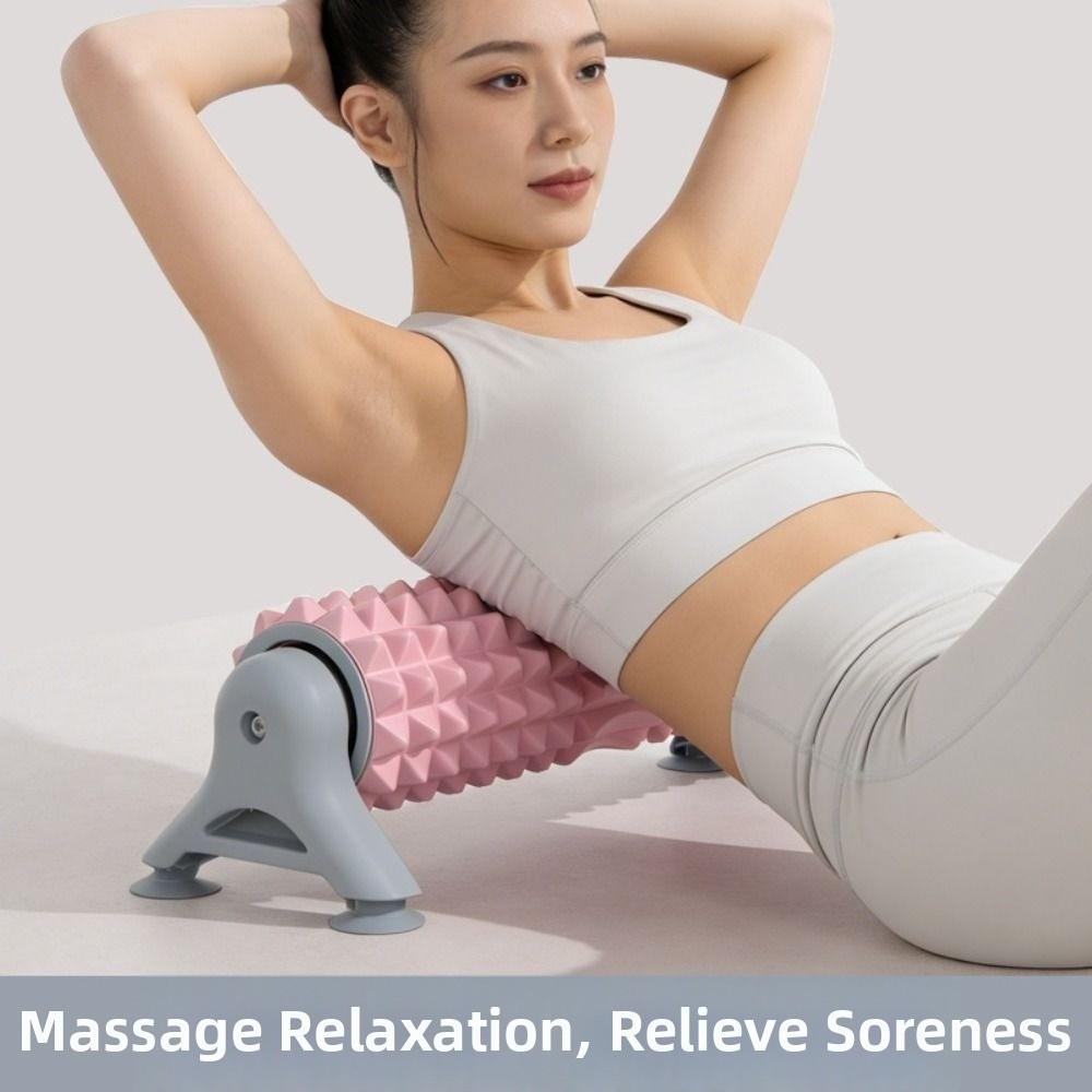 Non-Slip Suction Cup Foam Roller Stable Large Load Bearing Muscle Relaxation Roller Easy To Use with Stand