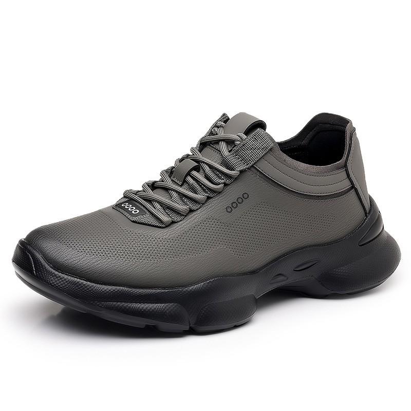 

Black Business Love Walking High-quality Leather Men s Shoes Sneaker Casual Genuine Breathable Sneakers 44 коричневий