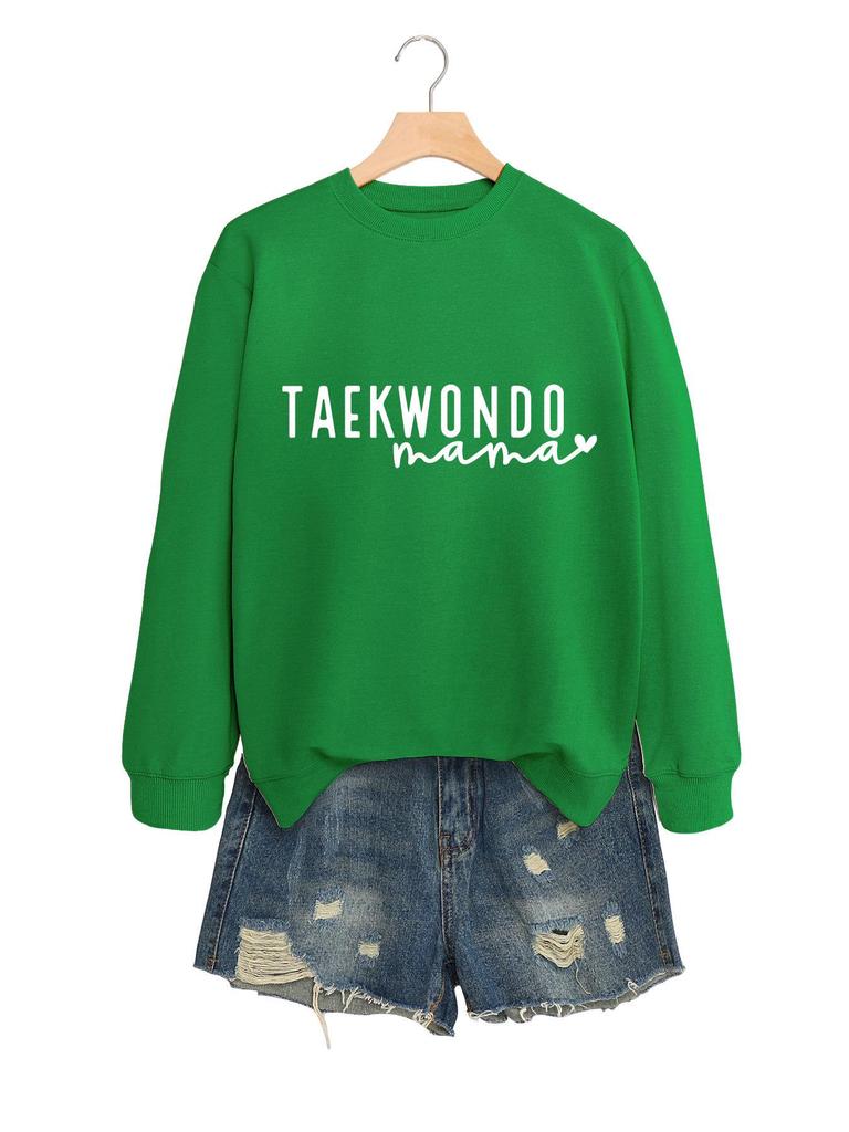 Women's Taekwondo Mama Casual Fashion Sweatshirt: Versatile, Comfortable & Stylish