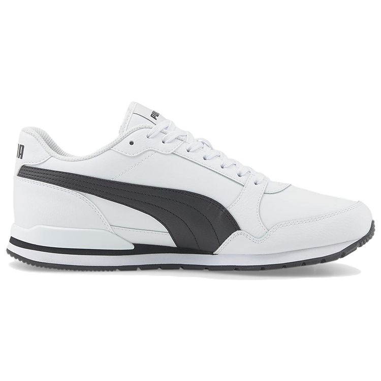 Puma ST Runner v3 Leather White Black Unisex Sneakers 384855-09