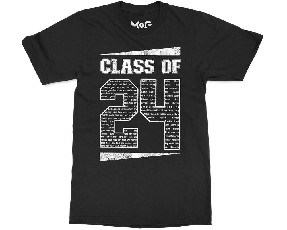 

Class of 2025 Custom T-shirt Personalised Name Graduation Leavers Party Gift 4XL