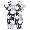 Summer Baby Short Sleeve Romper 0-24 Months Breathable Ribbed Cotton