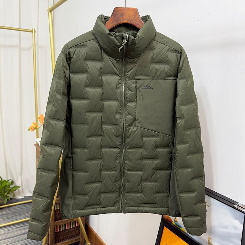 

Men s Lightweight Down Jacket - Warm, Stand Collar, Autumn/Winter Hiking & Mountaineering Outerwear. Medium
