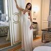 Transparent Maxi Dress Bodysuit Plunging Backless Long Summer Dress Women Sexy Beach Party Dresses