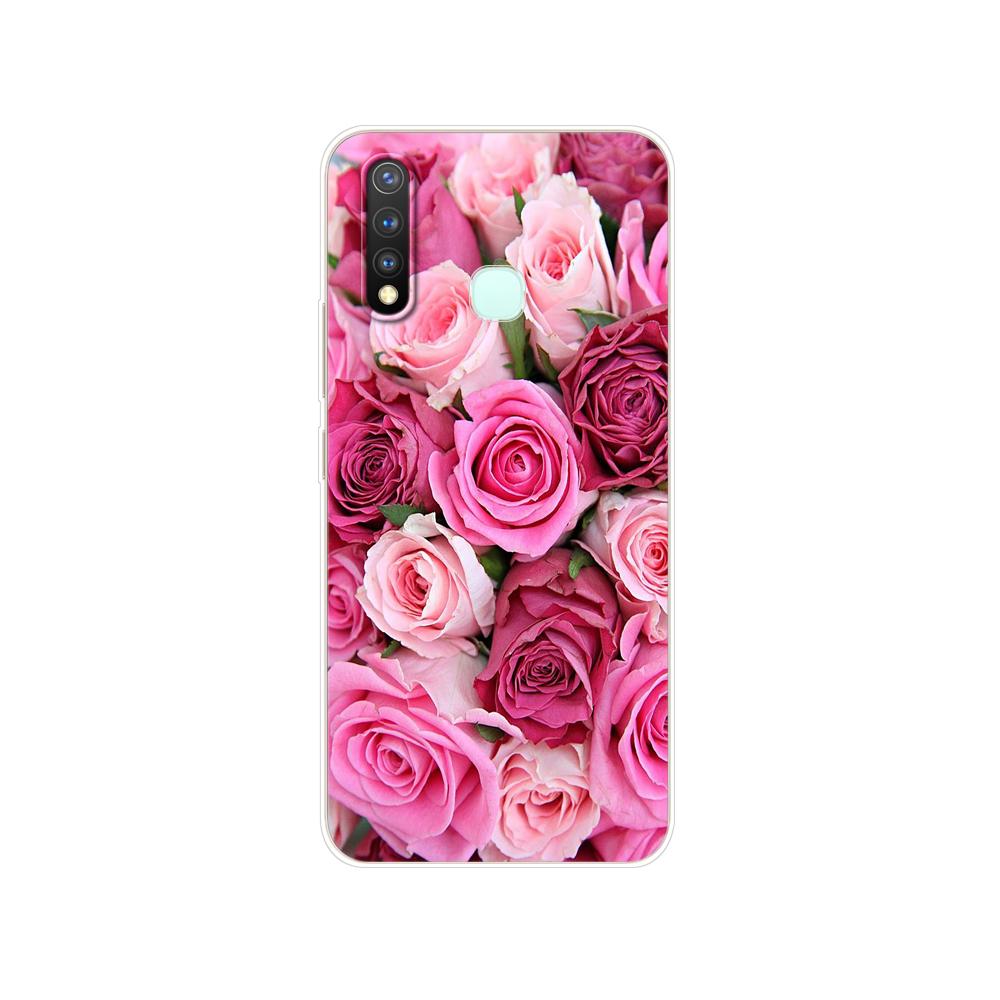 Dla Vivo Y19 Case 6.53 ''miękki TPU silikonowy pokrowiec dla Vivo Y19 Y 19 VivoY19 Case tylna obudowa telefonu zderzak ochronny Shell Bag Coque