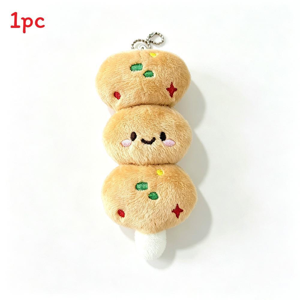 Kawaii Foodshaped Plush Pendant With Pp Cotton For Backpack And Keys