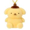 Sanrio Pompompurin Flocked Mascot Holder Japan NEW Sanrio Characters