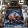 Gothic Illustrations Customize Text Floor Rug Office Rug Perfect for Dormitory Balcony Foyer Playrooms Anti-slip Rug Decorate Offices