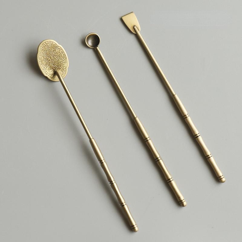 Pure Copper Incense Road Set DIY Manual Introductory Touch Tuo Incense Powder Incense Seal Printing Incense Road Supplies Tool