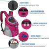 Portable Pet Carrier Backpack Breathable Mesh Dog Front Pack Double Shoulder Bag For Outdoor Travel Walking