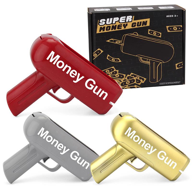 Big Power New Fantastic Banknote Spray Money Gun Money Gun Dollar Shot Money Spit Gun Wedding Toy