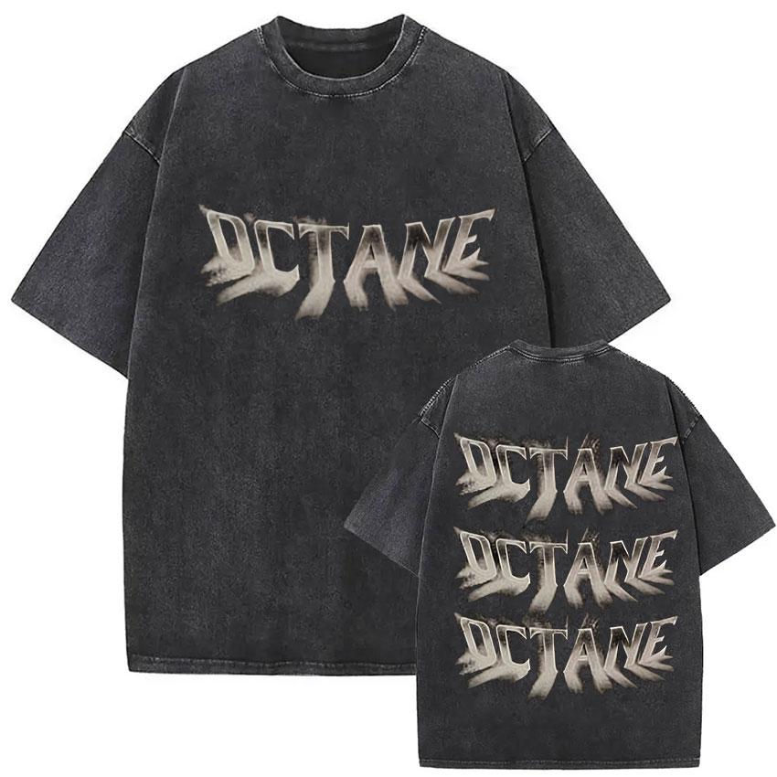 Vintage Washed Don Toliver Octane Tour 2026 Merch T Shirt Mens Rap Punk Gothic Short Sleeve Tshirt Hip Hop Loose Clothing Tees