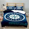 Seattle Logo Bedding Set 3pcs, High Quality Bedding Set Including 1pc Duvet Cover And 2pcs Pillowcases for Bedroom, Dormitory Gift