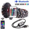 Telecomandă colorată 5050 RGB/Bluetooth LED 5V Lampă cu DIY Suite Camera TV Fundal Lampă atmosferă Lampă cu diodă cu bandă moale