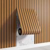 Self-Adhesive Wallpaper Slotted Vertical Wood Grain Wall Panels Bedroom Office Living Room Wall And Ceiling Decor Wall Stickers