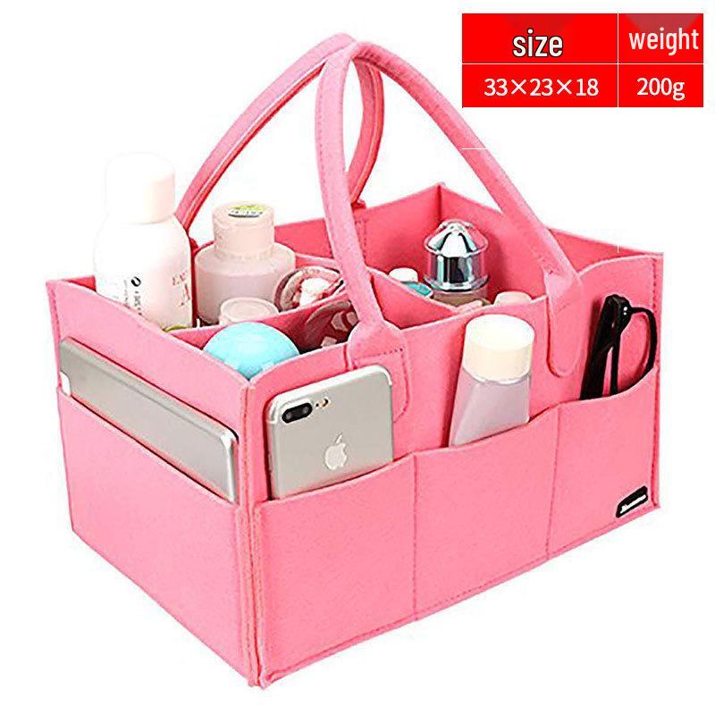 Große Filz-Windeltasche - Outdoor-Aufbewahrung & Kleinkram-Organizer für Mütter