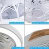 Low Profile Wood Ceiling Fan Light with Remote Control Dimmable 3 Color Timing LED Fan Lamp Bedroom Indoor Ceiling Kids Light