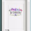 Bathroom Toilet Flower Signage Wall Stickers for Bathroom Decor Room Decor Aesthetic Home Decoration Accessories Toilet Stickers