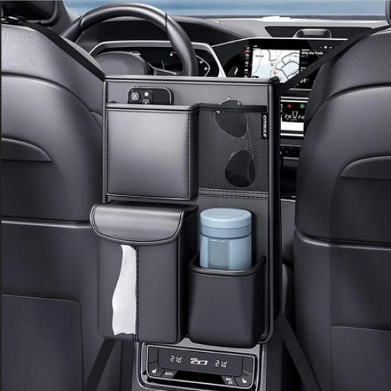 Car Seat Middle Hanging Storage Bag Multi-functional Pocket Organizer Tissue Box