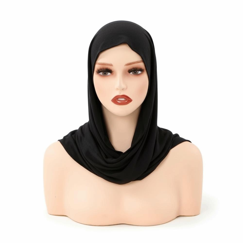 Modal Jersey Instant Hijab Cotton Stretch Hijab Caps Classic Headscarf for Women