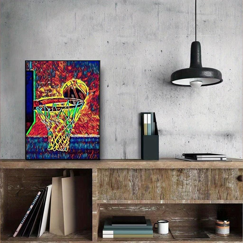 5D DIY Diamond Painting Basketball Cross Stitch Kit Mosaic Diamond Embroidery Rose Full Round Square Drill Home Decoration