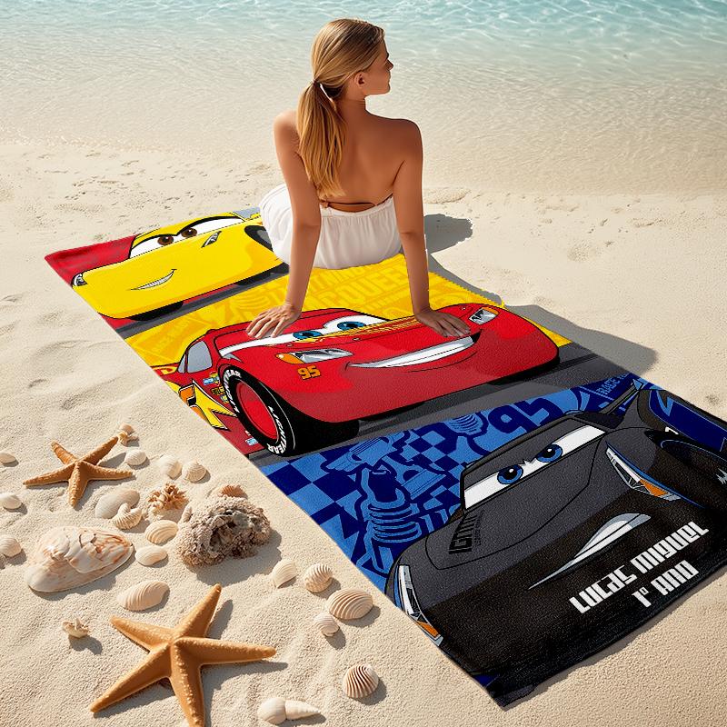 Mcqueen Cars Towel Large Quick-Drying Microfiber Soft S-Square Pants-s Beach Towel for Travel Fitness Bathing Camping. 0730s107