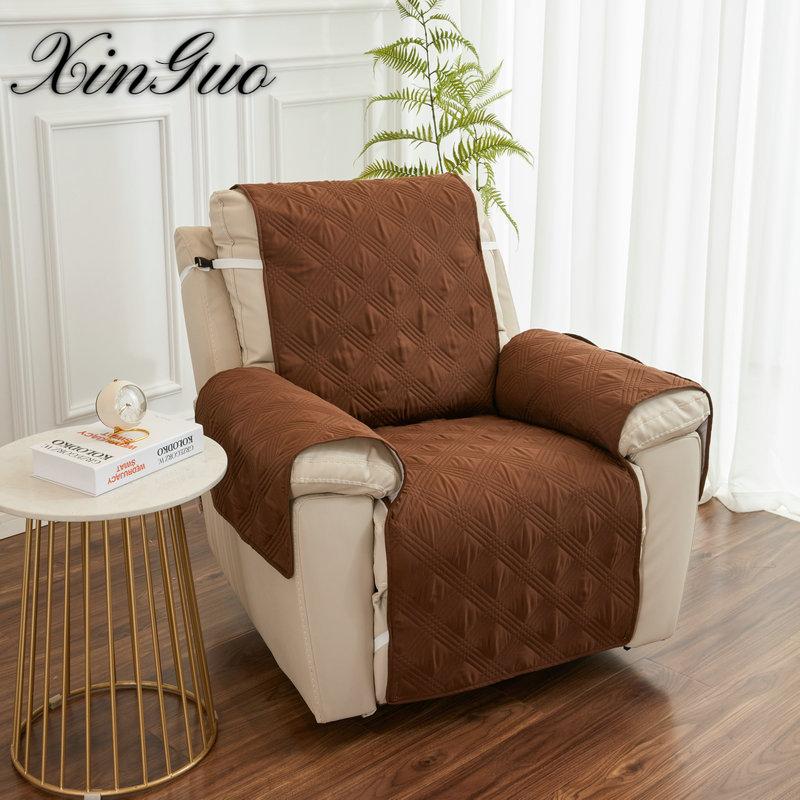 Rutschfestes Sofakissen, Gelenknaht, rautenförmiges Sofa, Chaiselongue-Kissen, Wohnzimmer-Einzelsitz-Sofabezug, Bezug mit Beinstützenkissen