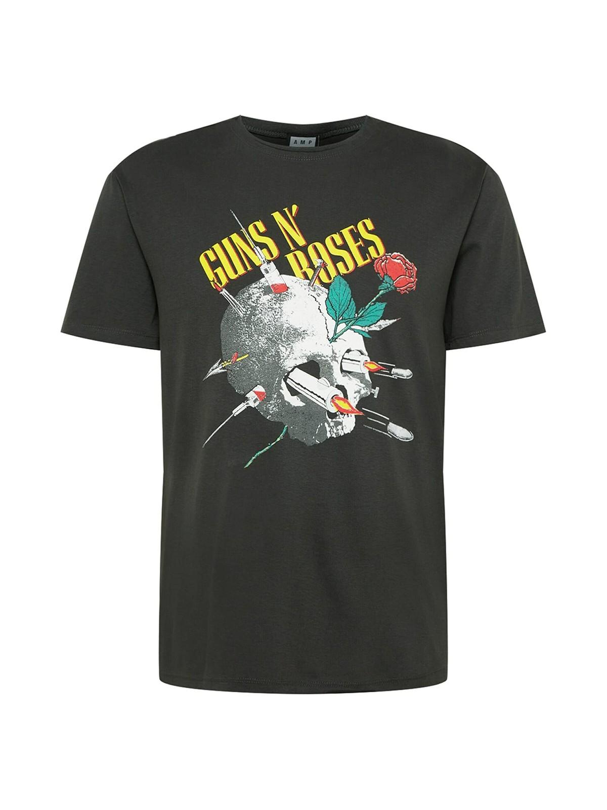 Amplified Guns N Roses Needle Skull T-Shirt L Charcoal XXL