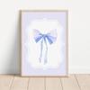Modern Minimalist Coquette Bow Wall Art Poster Trendy Fashion Aesthetic Girl Poster Dorm Room Bedroom Living Room Home Decor