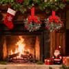 Wreath Decorations Bow Tie Festive Garland Christmas Garland Decor For Wall Mantle Kitchen Home Outdoor Indoor Holiday Winter