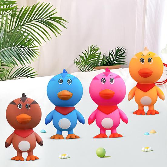 Cartoon Chick Squeeze Toy Anxiety Toy Soft Stretchy Relieving Chicken Sensory Stress Ball Focus Aid Relaxation