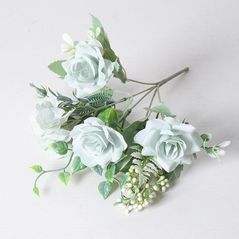 

Artificial Flower Polyester Fiber Rose Dream Palace French Indoor and Outdoor Decoration Bride Hand Bouquet Ornaments
