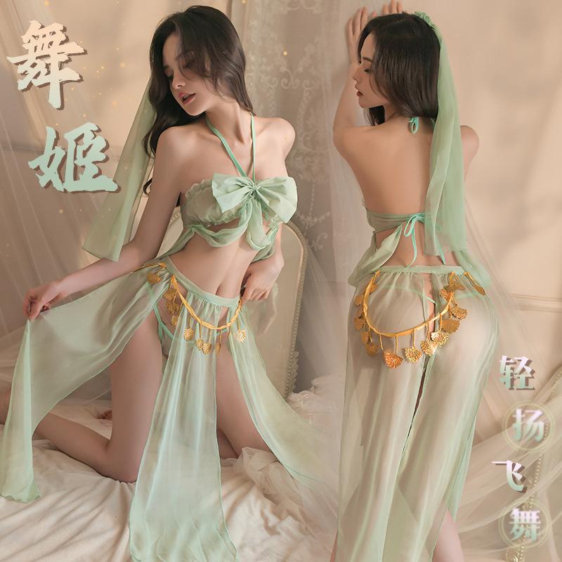 Fan Lei, Butterfly Lace-up Antique Love Underwear, National Style Hanfu Belly Dance, Exotic Style Uniform Temptation 666
