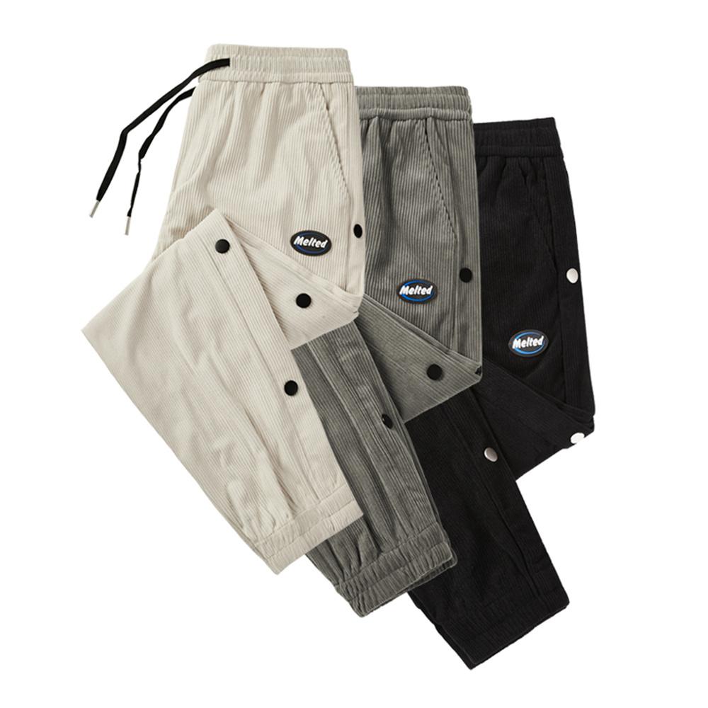 New Breasted Pants Pánské ležérní sportovní kalhoty Trend volné kalhoty