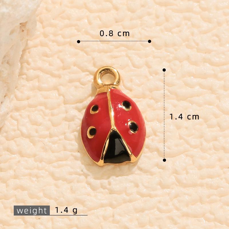 DIY Fruit Charm Bracelet Set: 18K Gold-Plated Zircon Cherry, Strawberry, Banana Earrings, Bracelets, Necklace Accessories.